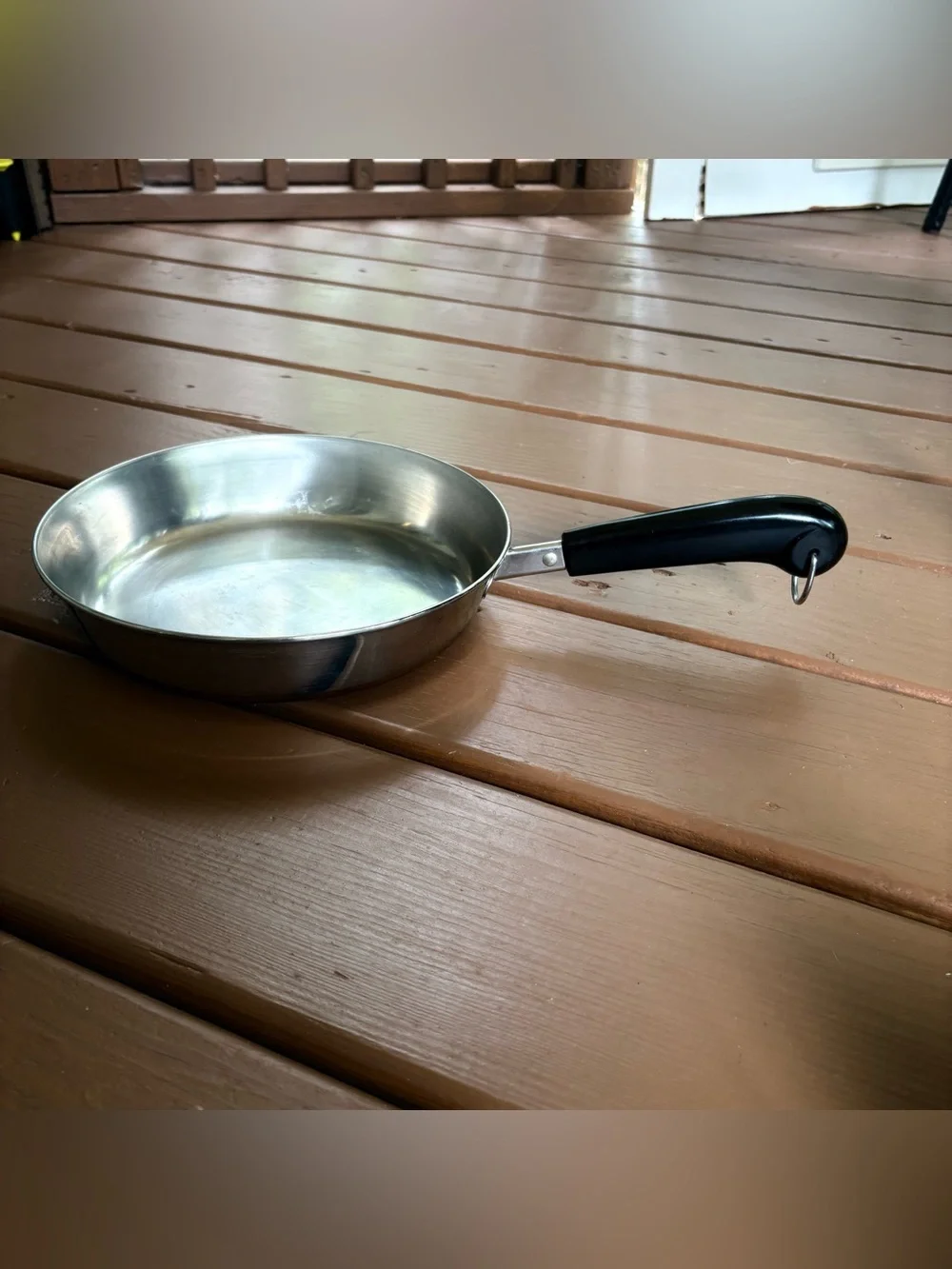 Revere Ware 9” Skillet 1801 Copper Clad Bottom Fry Pan Clinton ILL USA  et